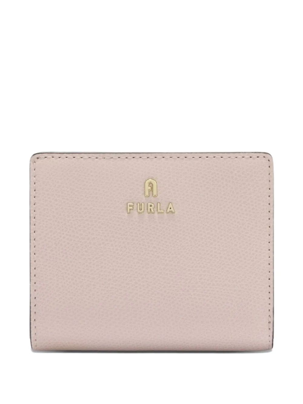 Furla Camelia Logo-plaque Zip Wallet In Neutral
