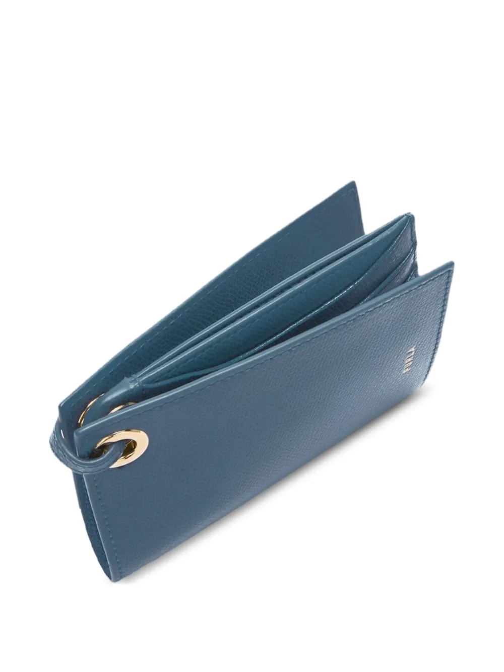 Furla Laura pasjeshouder met leren band Blauw