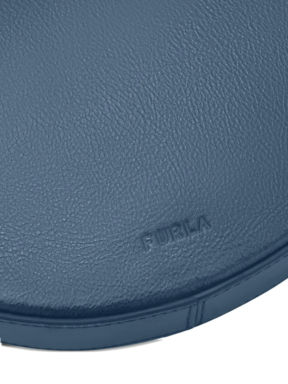 半月形皮质单肩包