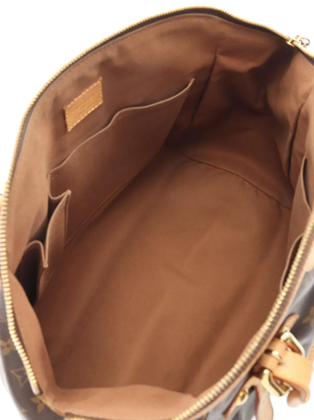 Pre-owned Louis Vuitton 2011 Tivoli Gm Monogram Tote Bag In Brown