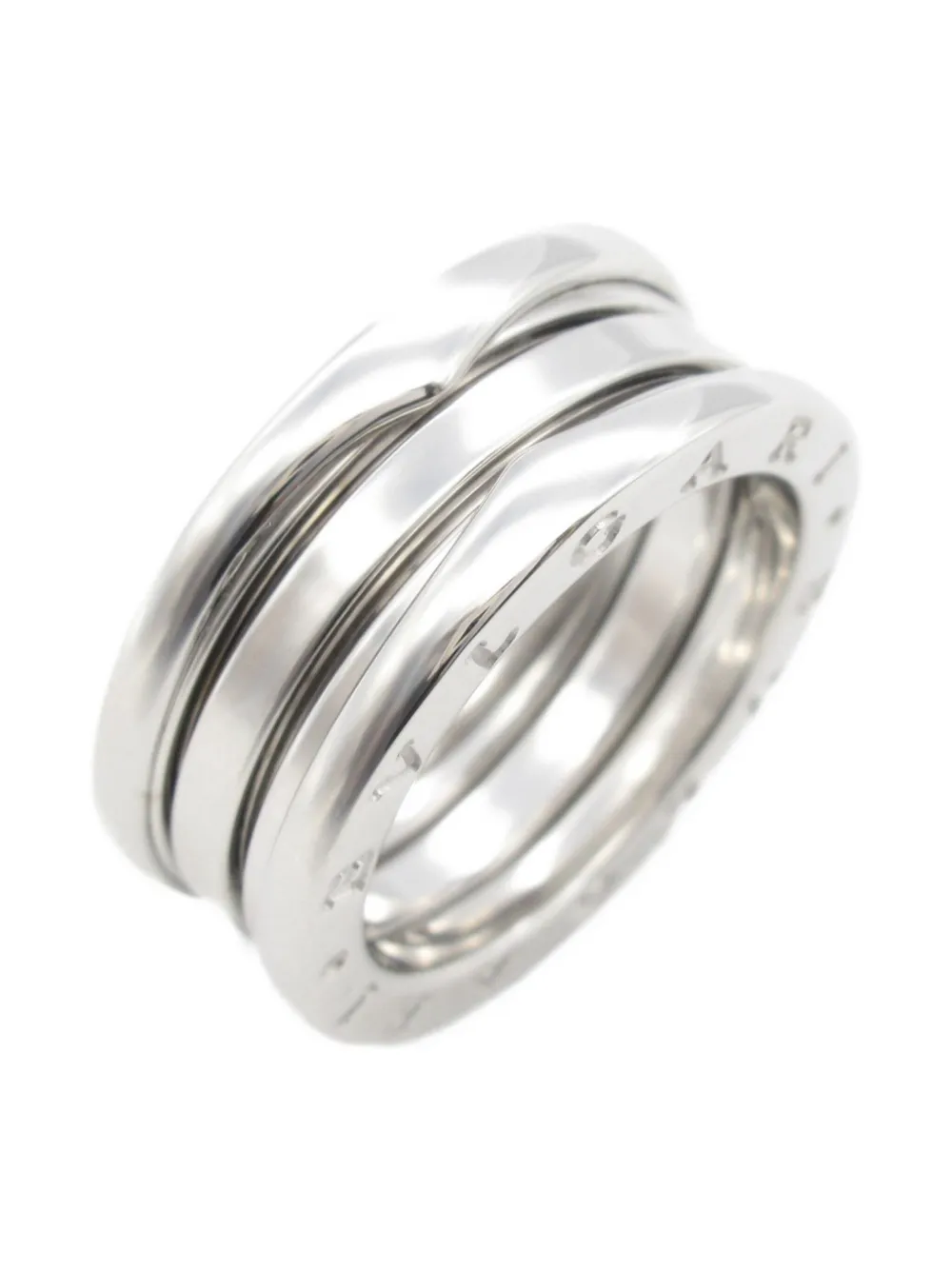 Bvlgari Pre-Owned 2010s 18K white gold B-Zero1 ring | Women | Image 2