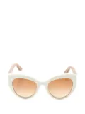 Dolce & Gabbana Pre-Owned 2010s cat eye-frame sunglasses - White