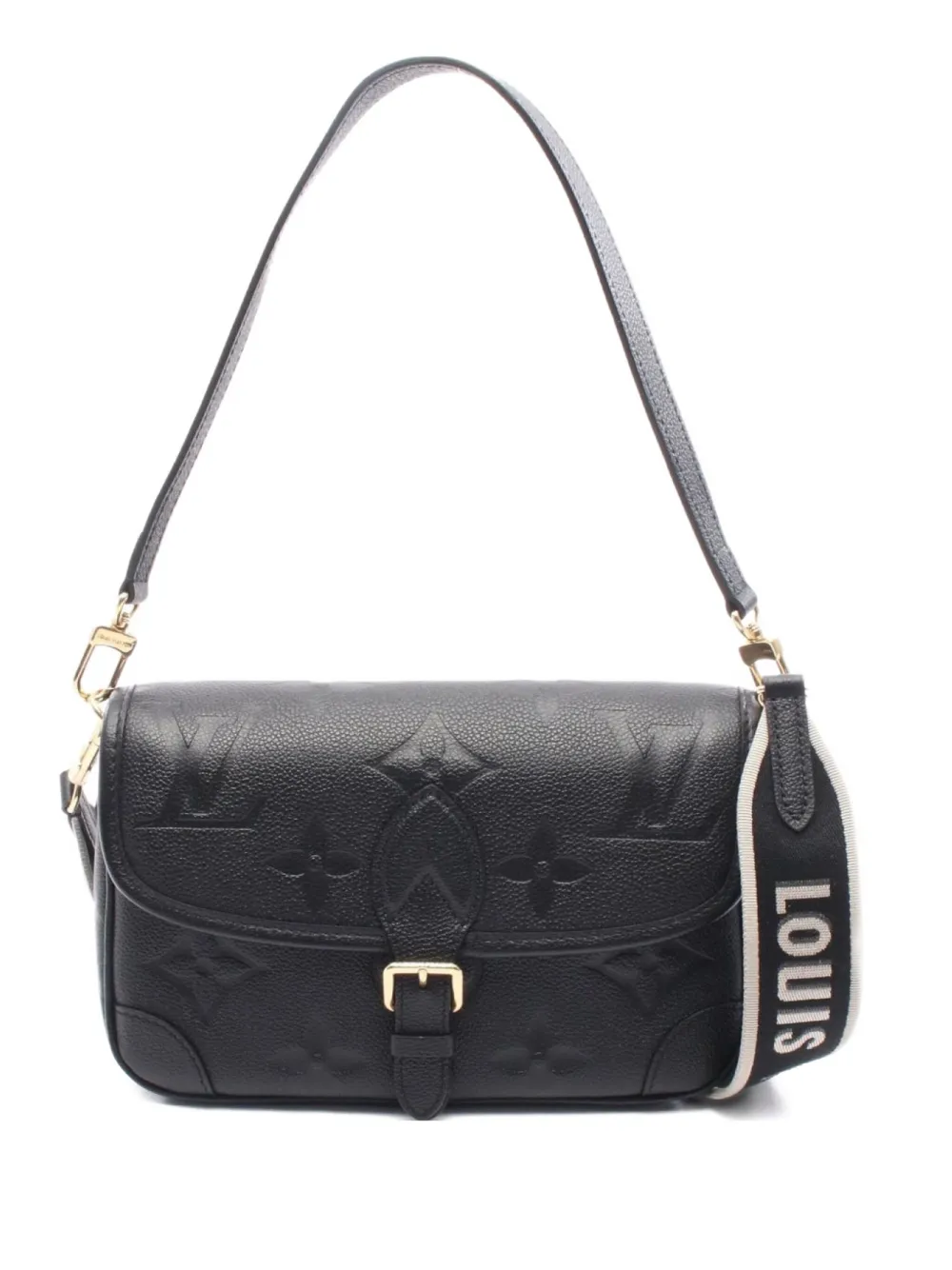 Louis Vuitton Pre-Owned 2021 small Diane Monogram Empreinte Noir shoulder bag | Black | Image 1