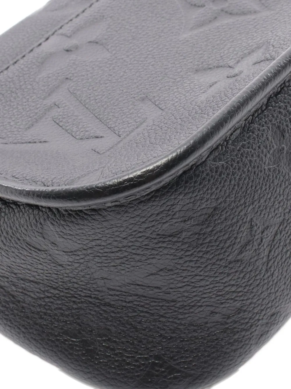 Pre-owned Louis Vuitton 2021 Small Diane Monogram Empreinte Noir Shoulder Bag In Black