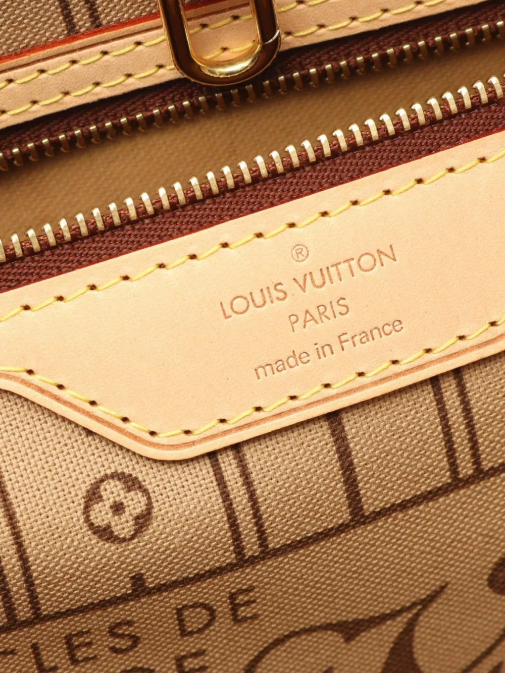 Pre-owned Louis Vuitton 2007 Neverfull Gm Leather Tote Bag In Brown