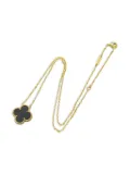 Van Cleef & Arpels 2010 18kt yellow gold Alhambra Onyx necklace - Black