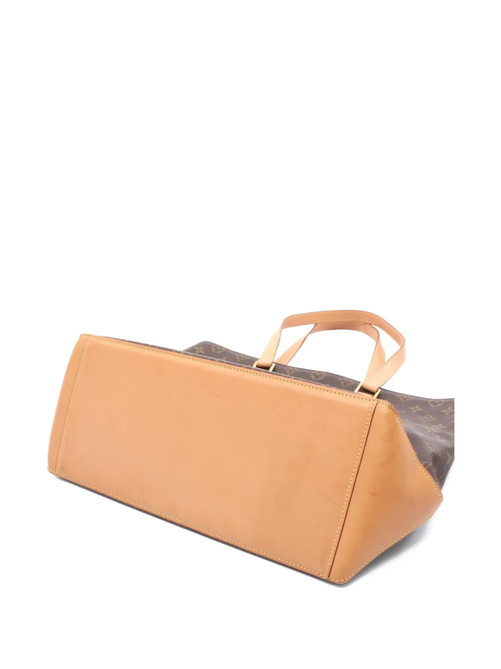 Pre-owned Louis Vuitton 2000 Kabamezo Leather Tote Bag In Brown