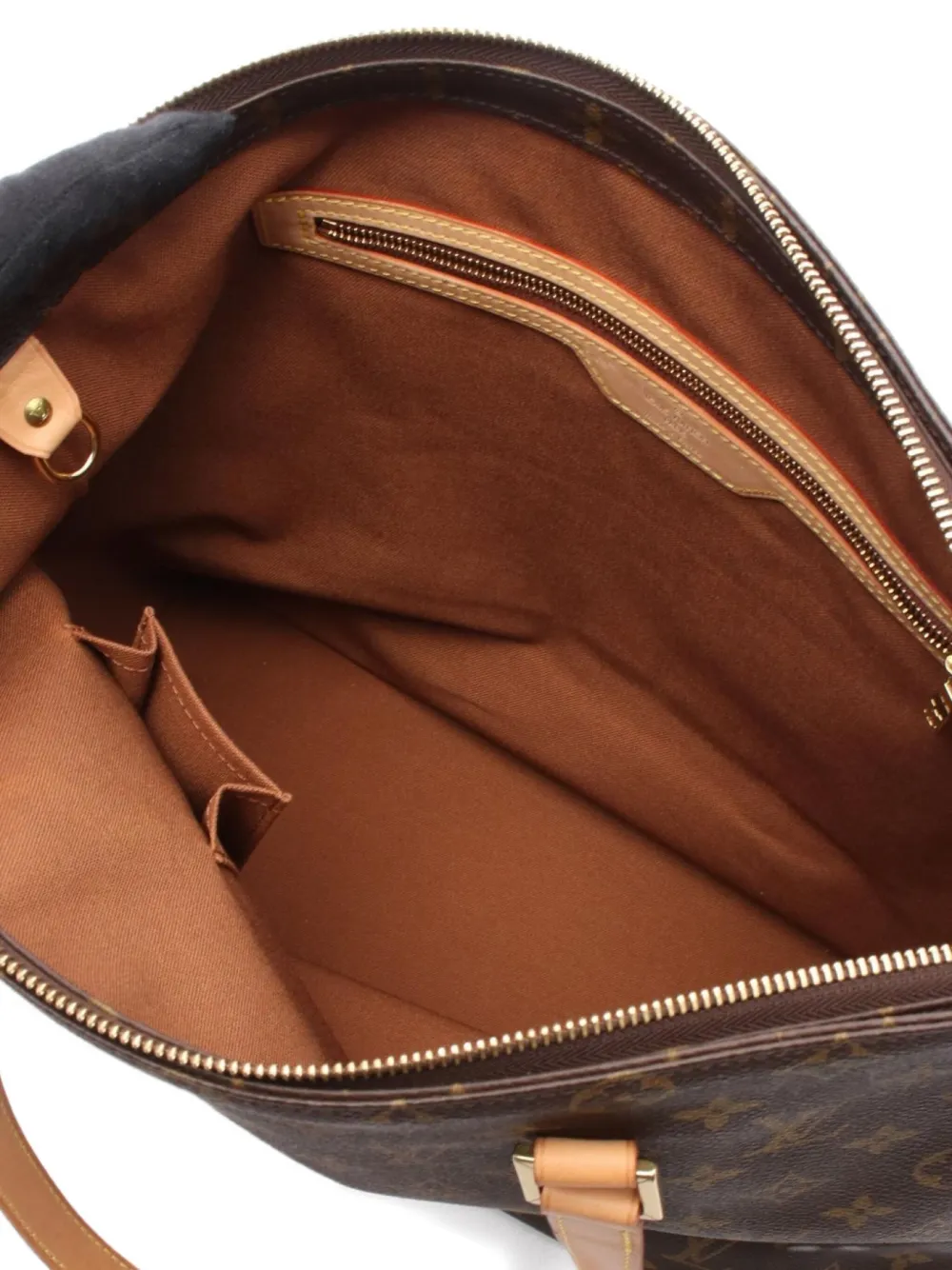 Pre-owned Louis Vuitton 2000 Kabamezo Leather Tote Bag In Brown