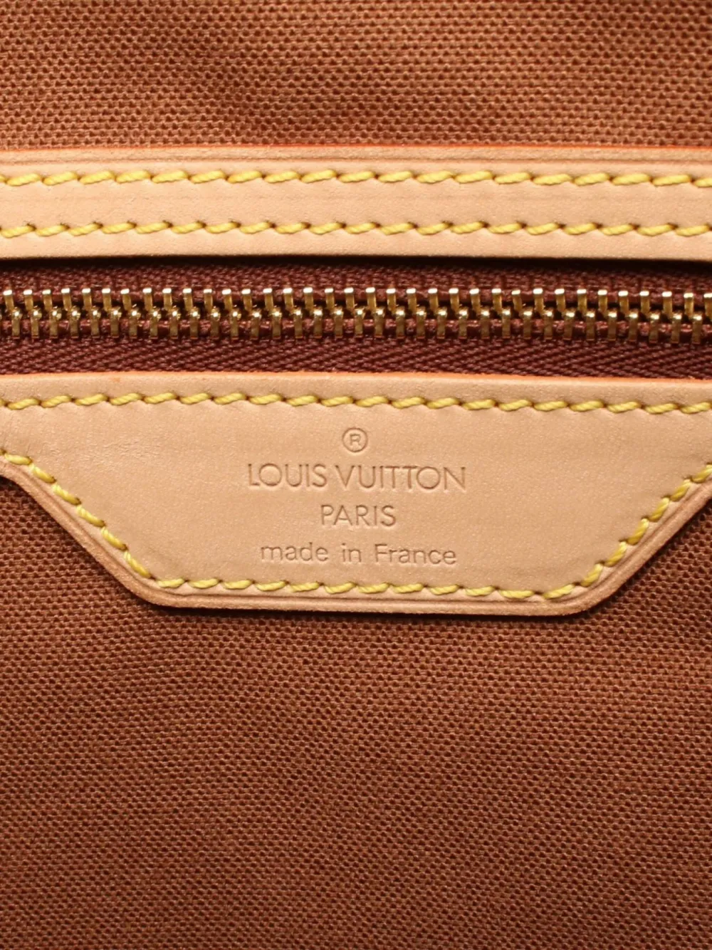 Pre-owned Louis Vuitton 2000 Kabamezo Leather Tote Bag In Brown