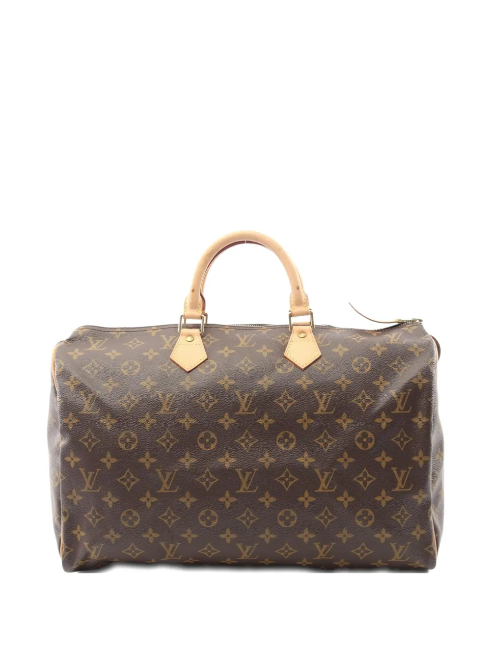 Pre-owned Louis Vuitton 2003 Speedy 40 Monogram Luggage Bag In Brown