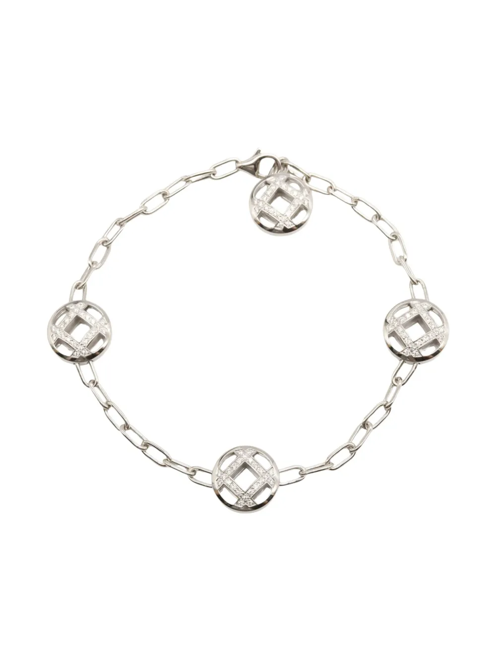 Cartier pulsera Pasha Grid en oro blanco de 18 ct 2010 | plateado | Image 1