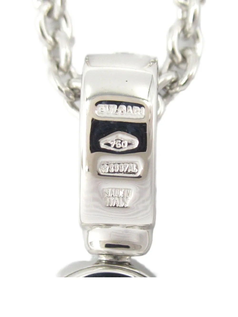 Pre-owned Bvlgari 18kt White Gold Astrale Fireworks Necklace In Silver