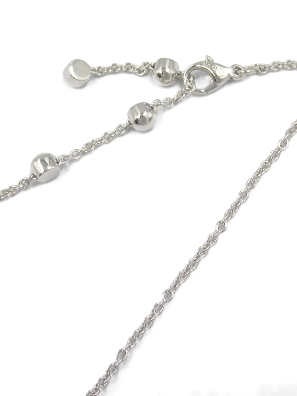 Pre-owned Bvlgari 18kt White Gold Astrale Fireworks Necklace In Silver
