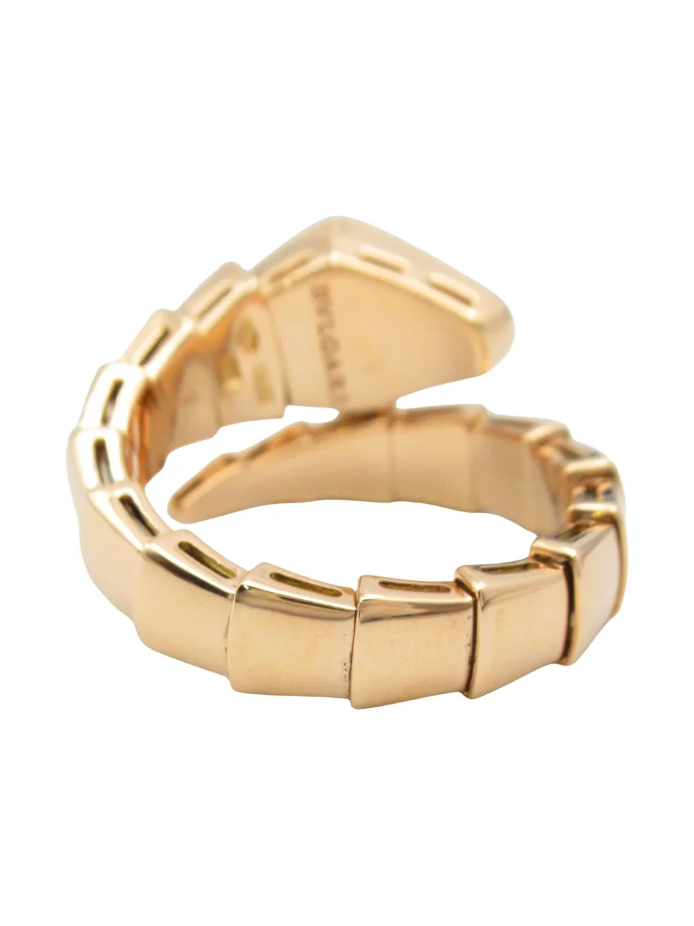 Bvlgari Pre-Owned 2010 18kt rose gold Serpenti diamond ring | Gold | Image 1
