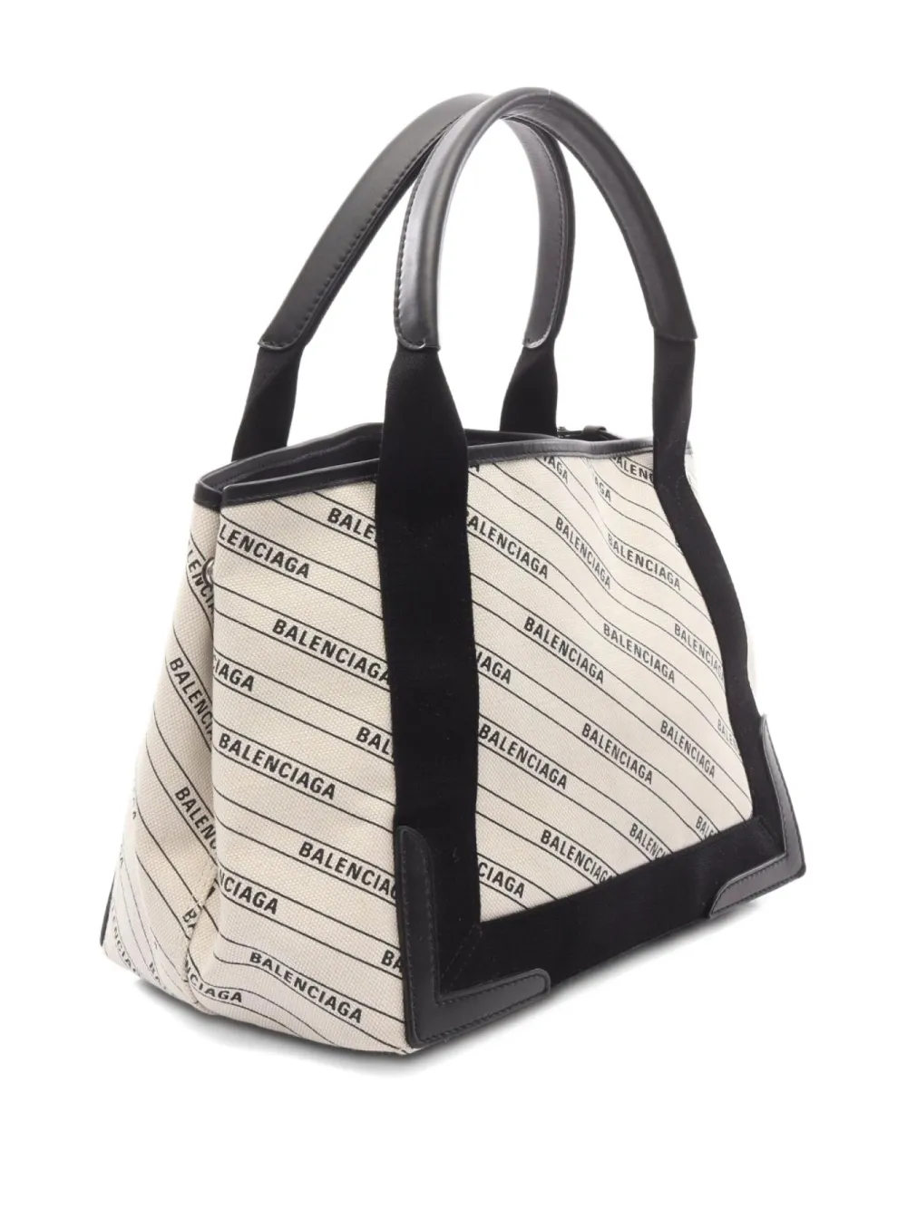 Balenciaga Pre-Owned 2010s logo-print striped handbag | Pre-Owned | Image 2