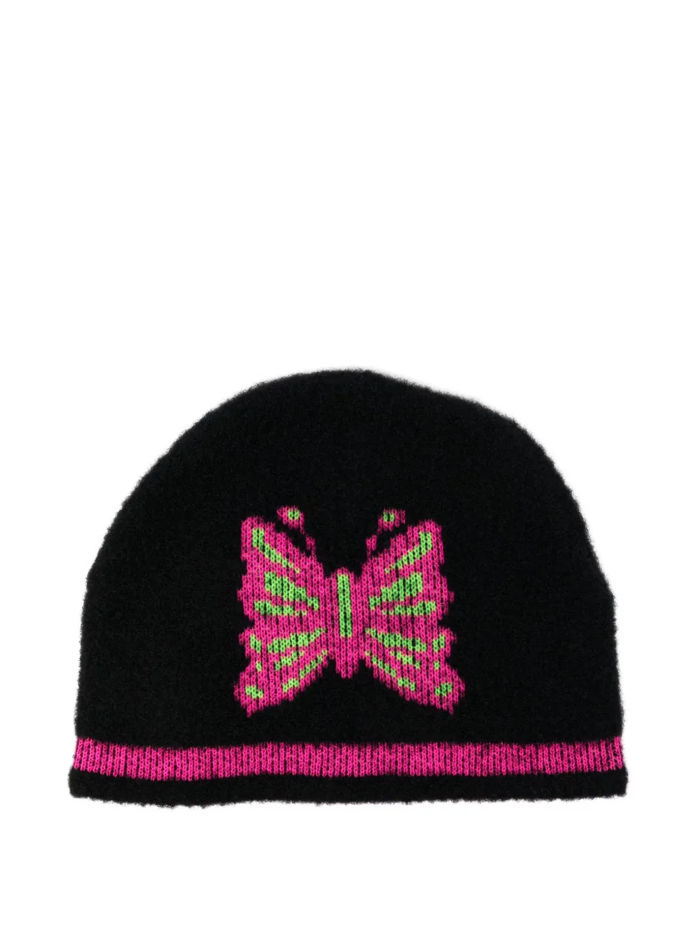 Chopova Lowena Cyber Butterfly Beanie In Black