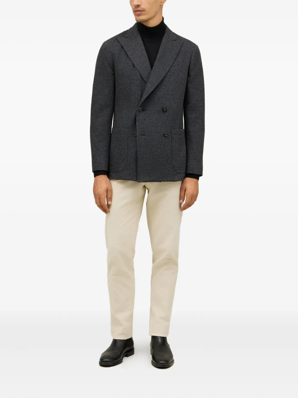 Boglioli Geruite blazer Grijs