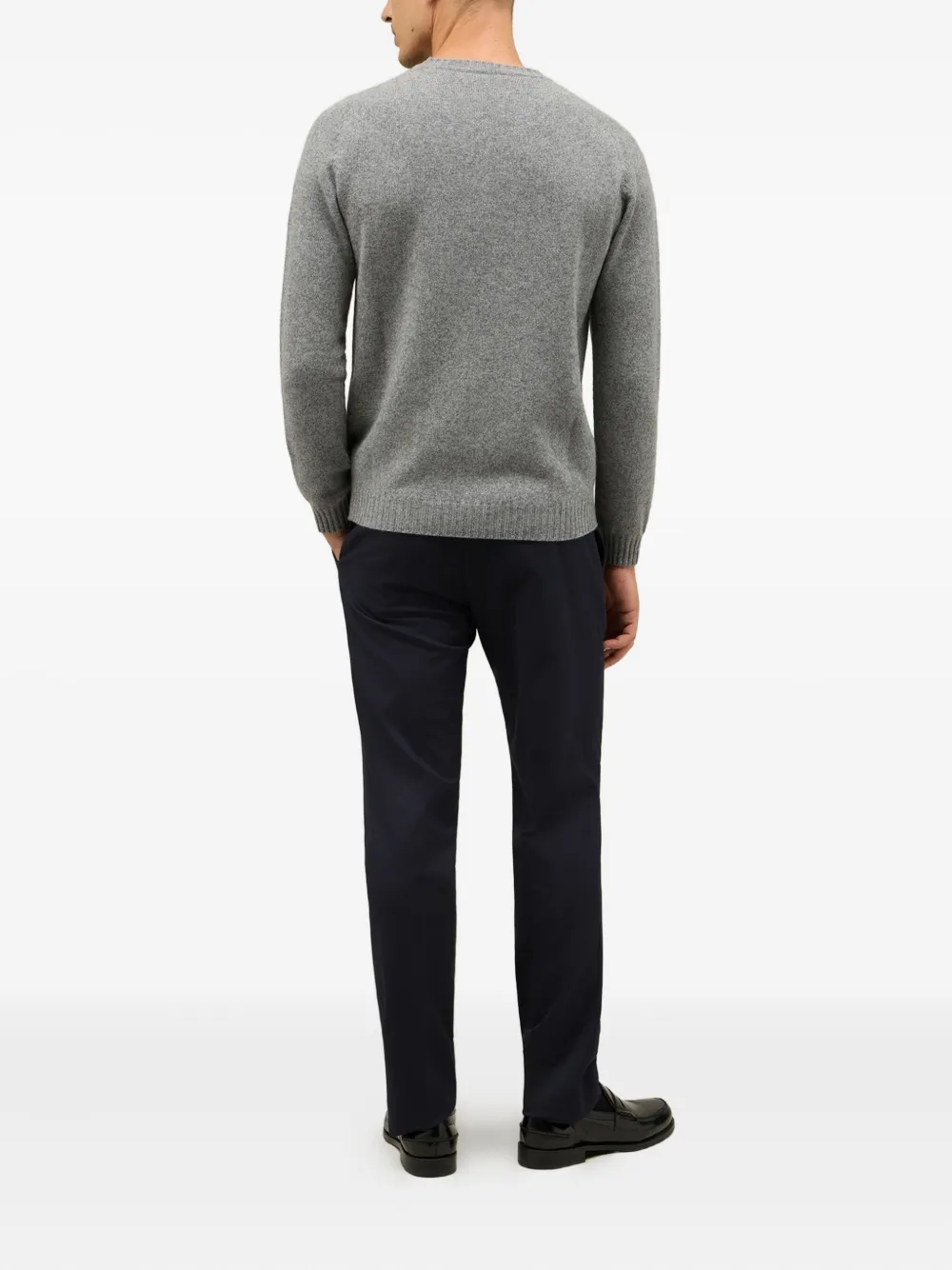 Boglioli Wool And Cashmere-blend Sweater In Gray