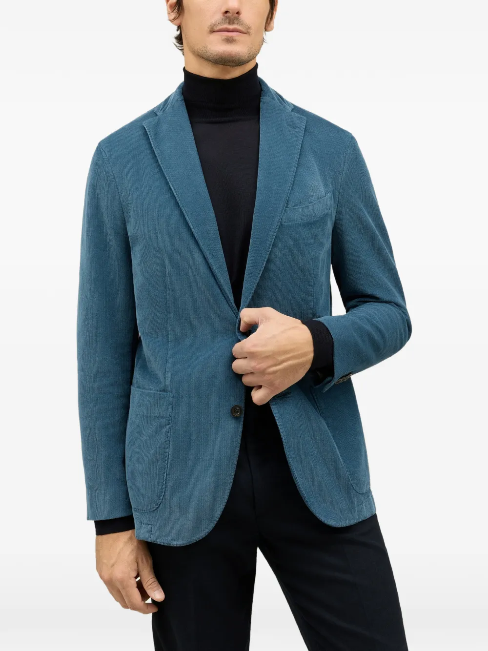 Boglioli K-Jacket corduroy pocket jacket Blauw