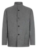 Boglioli high-neck patch-pocket jacket - Grey
