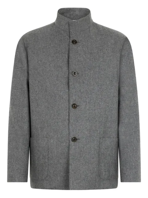 Boglioli high-neck patch-pocket jacket