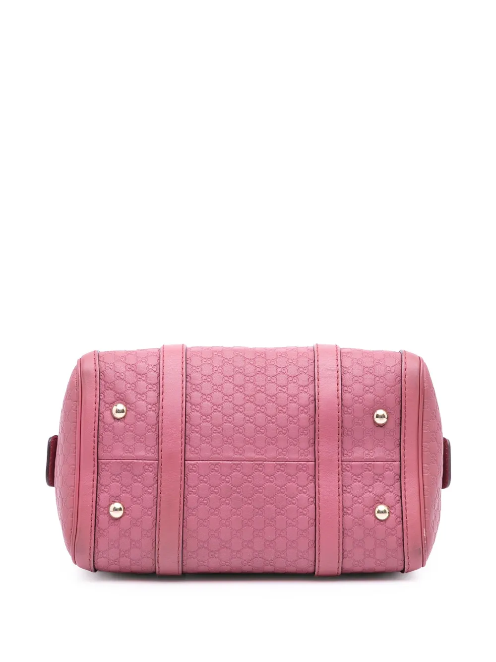 Pre-owned Gucci 2016-2025 Small Microssima Joy Boston Bag Satchel In Pink