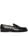 Scarosso woven-leather loafers - Black