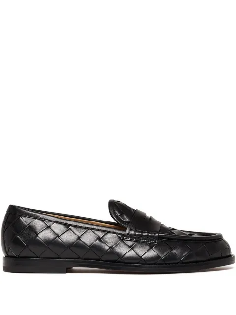 Scarosso woven-leather loafers