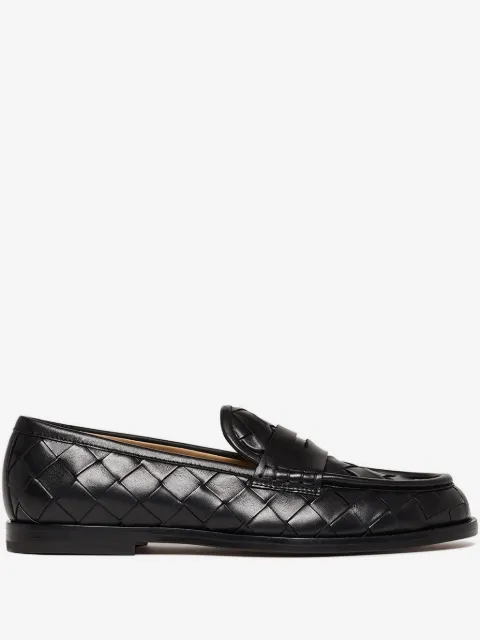 Scarosso woven-leather loafers