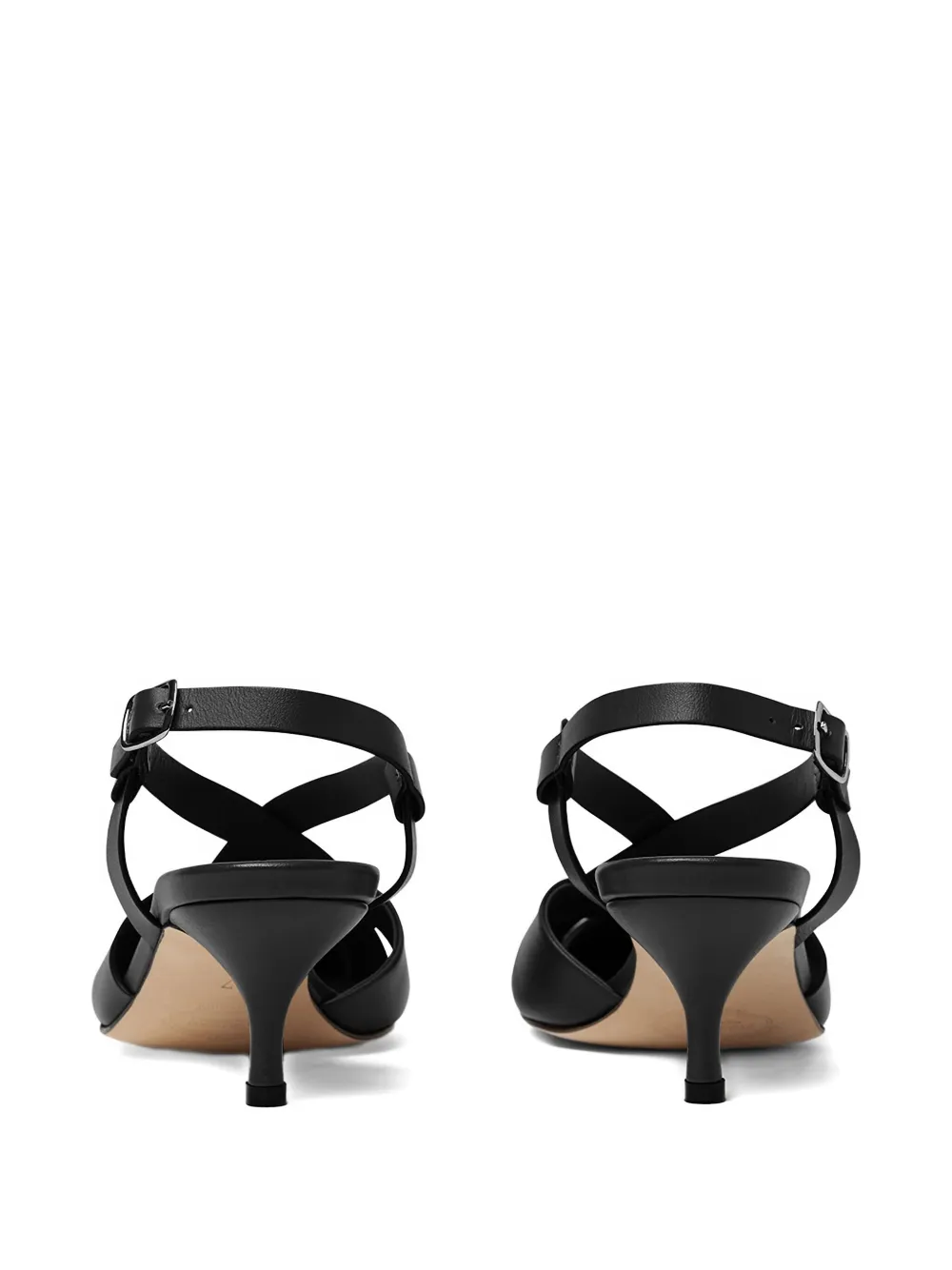 Scarosso slingback pointed-toe pumps Black