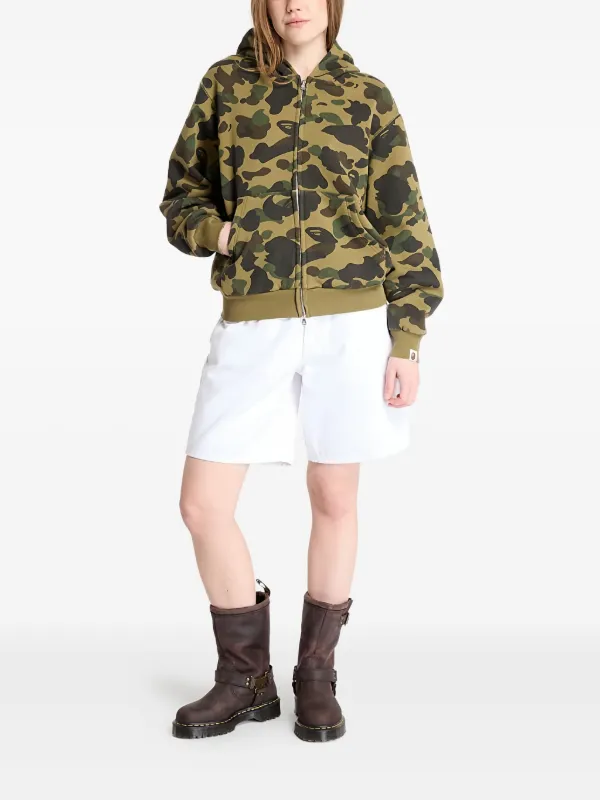 A BATHING APE® カモフラージュ パーカー | グリーン | FARFETCH JP