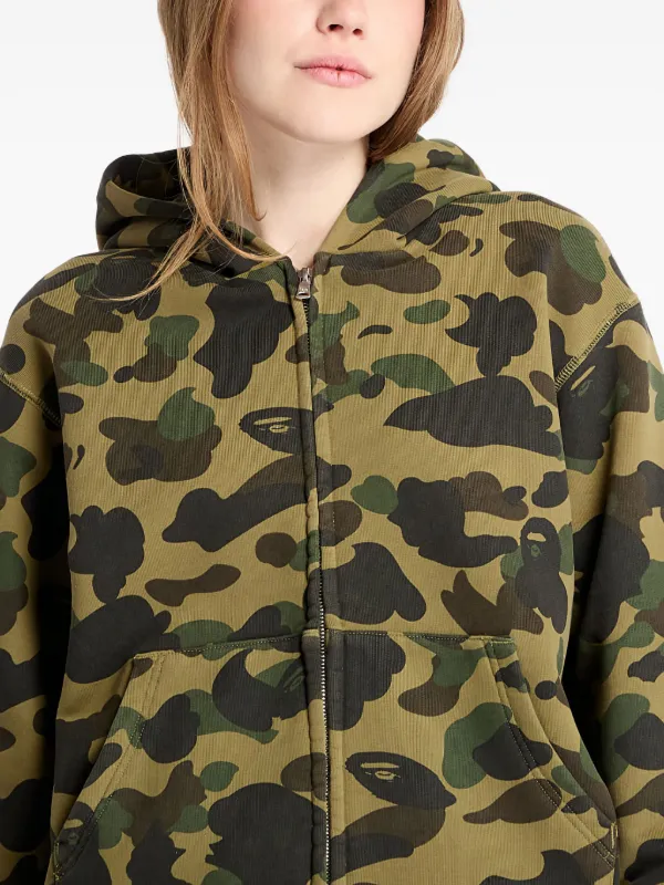 A Bathing Ape カモフラージュパーカー A BATHING APE® カモフラージュ パーカー | グリーン | FARFETCH JP