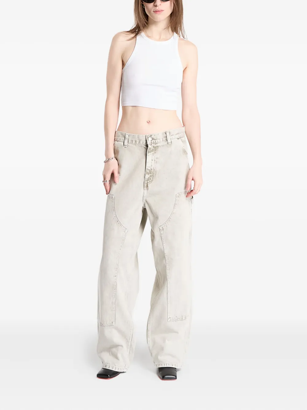 Carhartt WIP panelled cotton trousers - Grijs