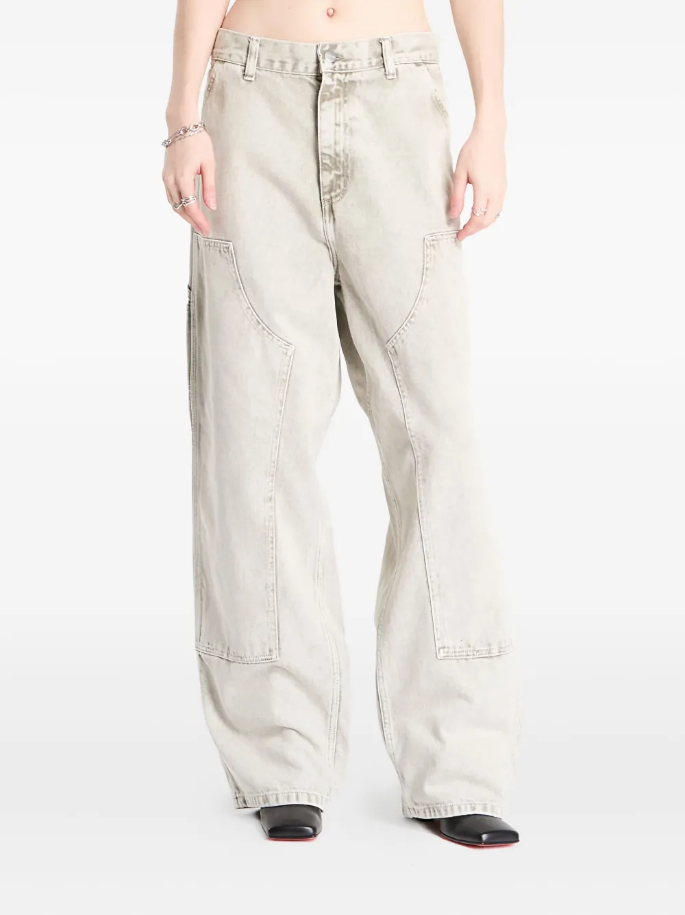 Carhartt WIP panelled cotton trousers Grijs