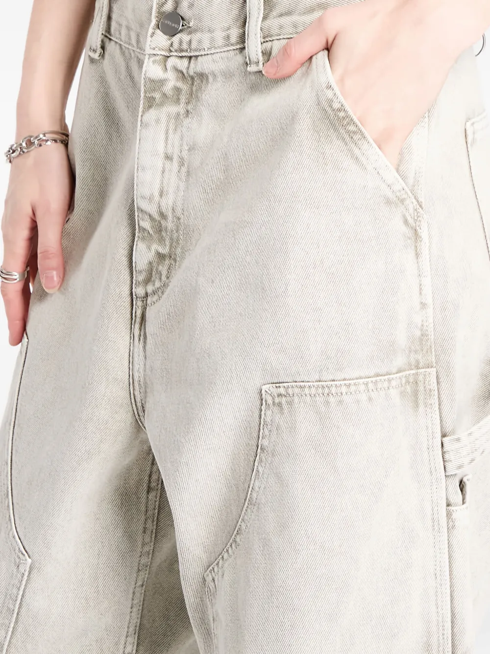 Carhartt WIP panelled cotton trousers Grijs