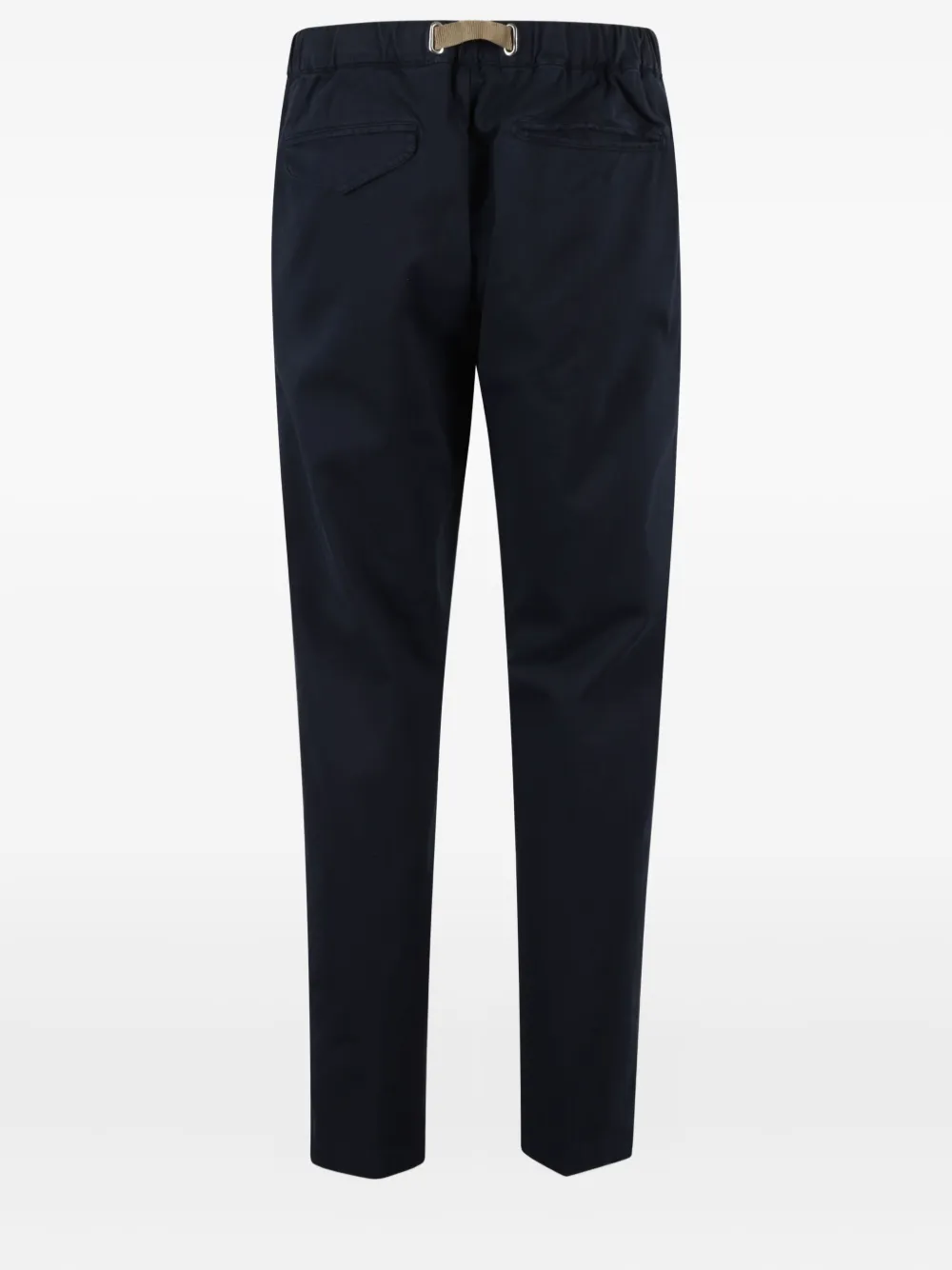 White Sand buckle-fastening cotton-blend trousers - Blauw