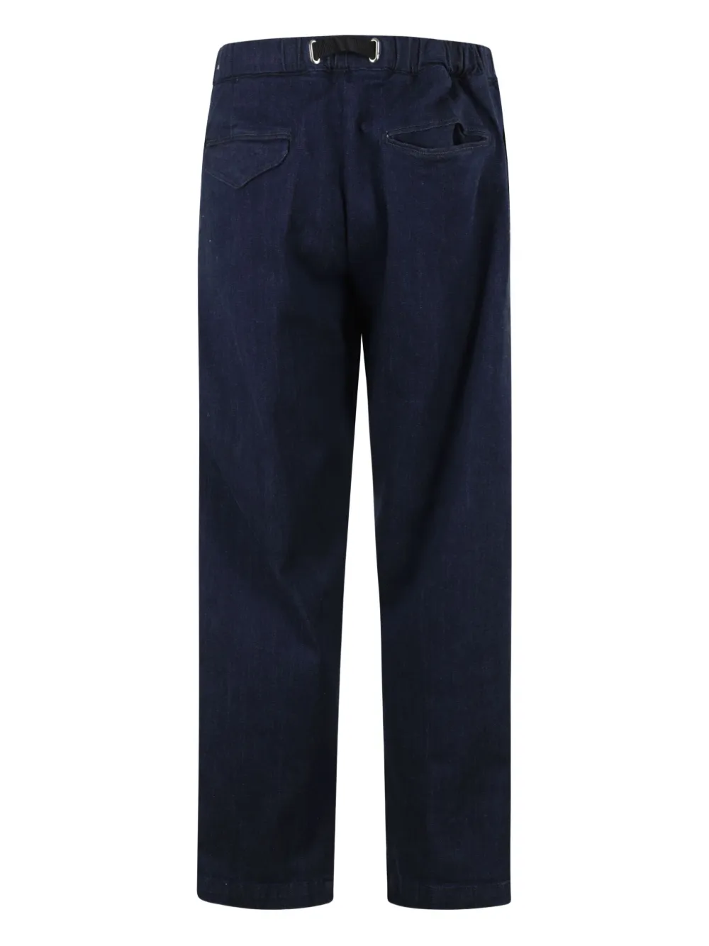 White Sand pleated-front cotton trousers - Blauw