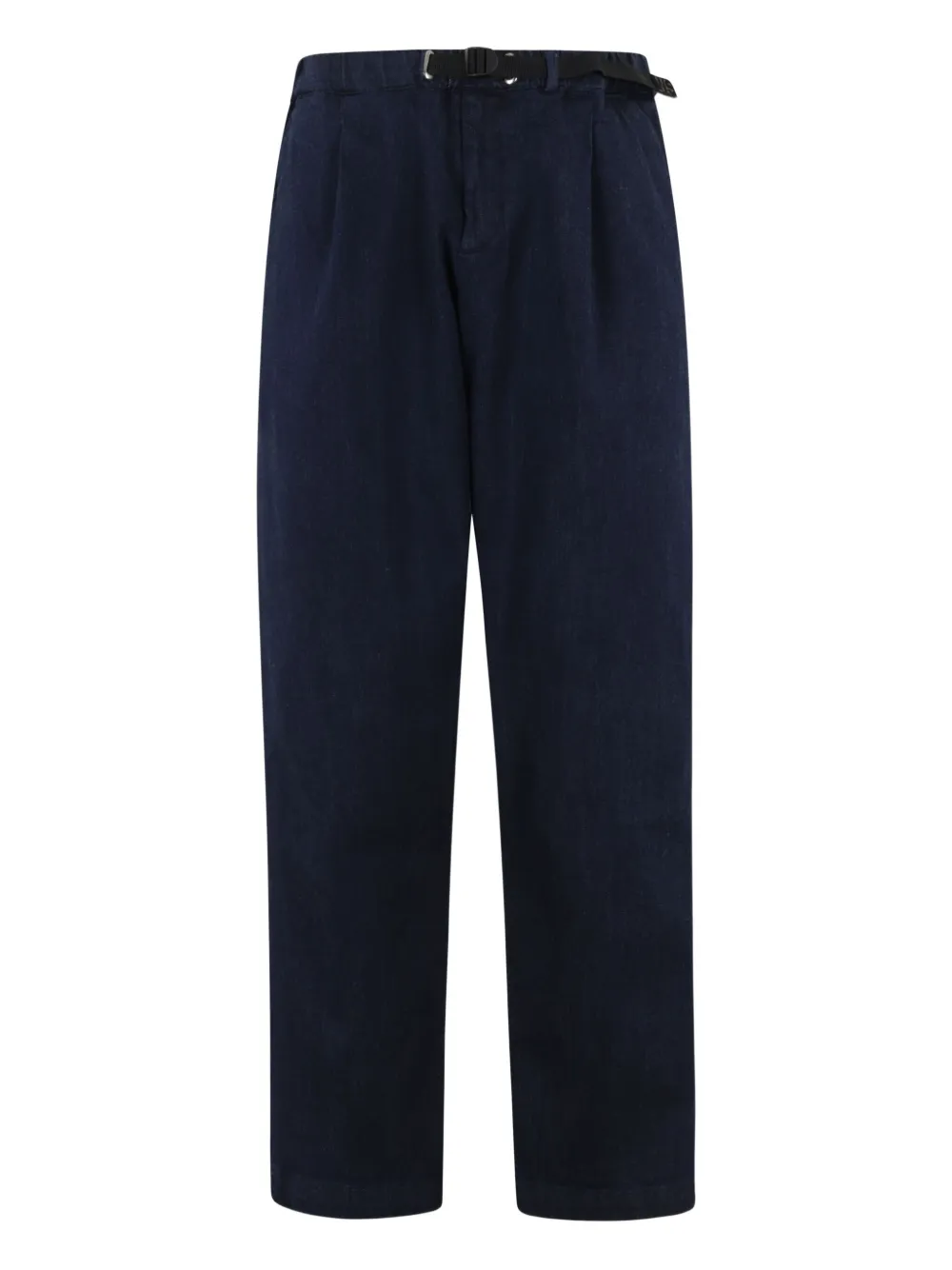 White Sand Katoenen broek met geplooide voorkant Blauw