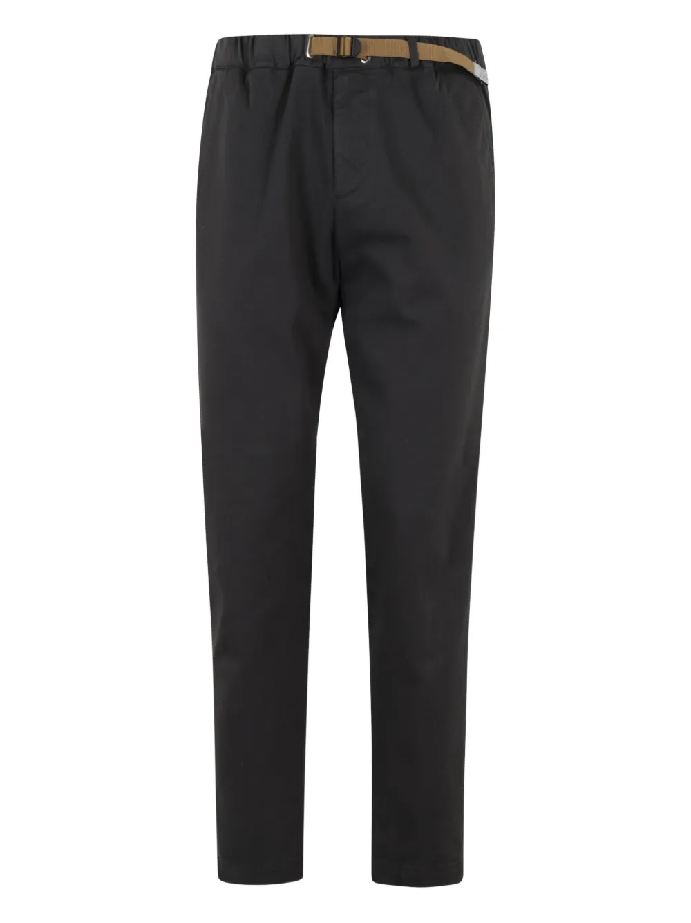 White Sand Katoenen broek met gespsluiting Zwart
