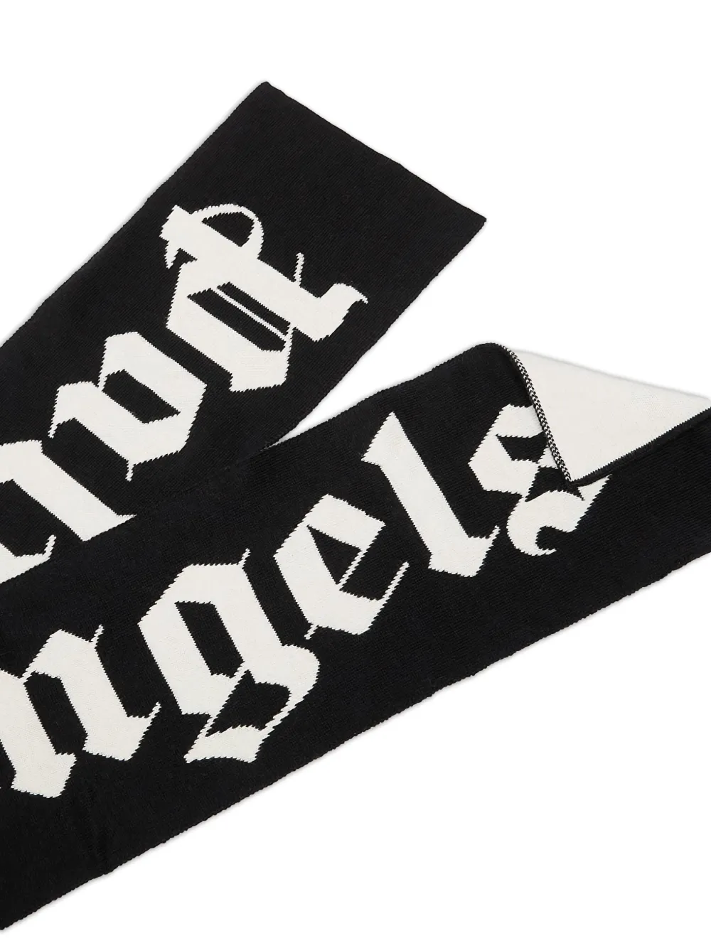 Palm Angels logo-jacquard knit scarf | Women | Image 2