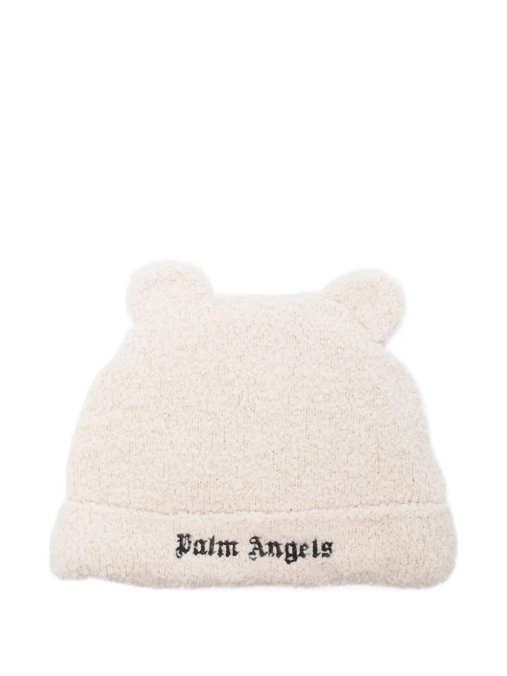 Palm Angels Kids Hoed met berenoren en borduurwerk Beige