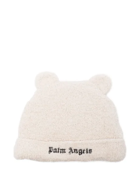 Palm Angels Kids embroidered bear-ear hat