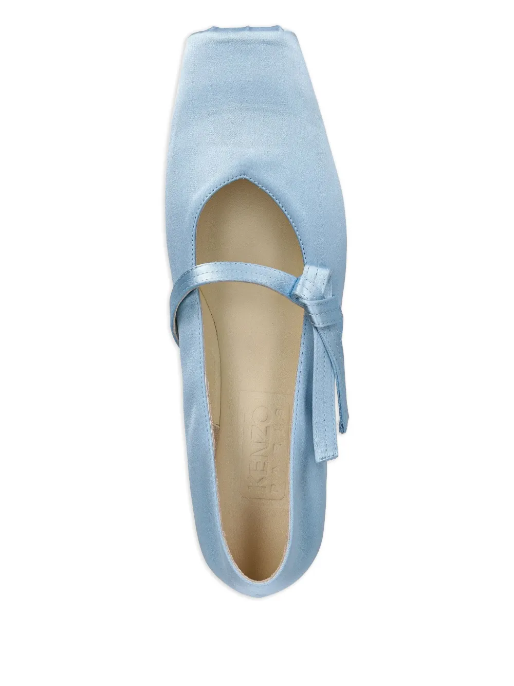 Kenzo Satijnen ballerina's Blauw
