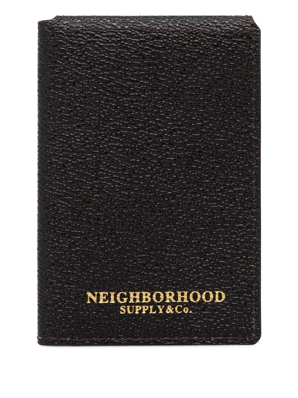 Neighborhood logo-print cardholder - ブラウン Neighborhood logo-print cardholder - ブラウン