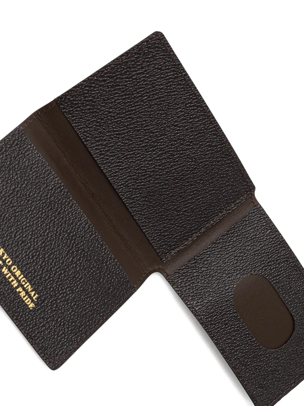 Neighborhood Pasjeshouder met logoprint Bruin