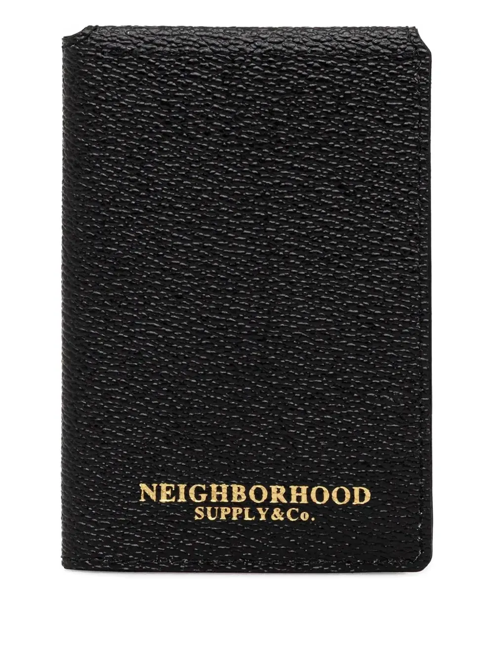 Neighborhood logo-print cardholder - ブラック Neighborhood logo-print cardholder - ブラック