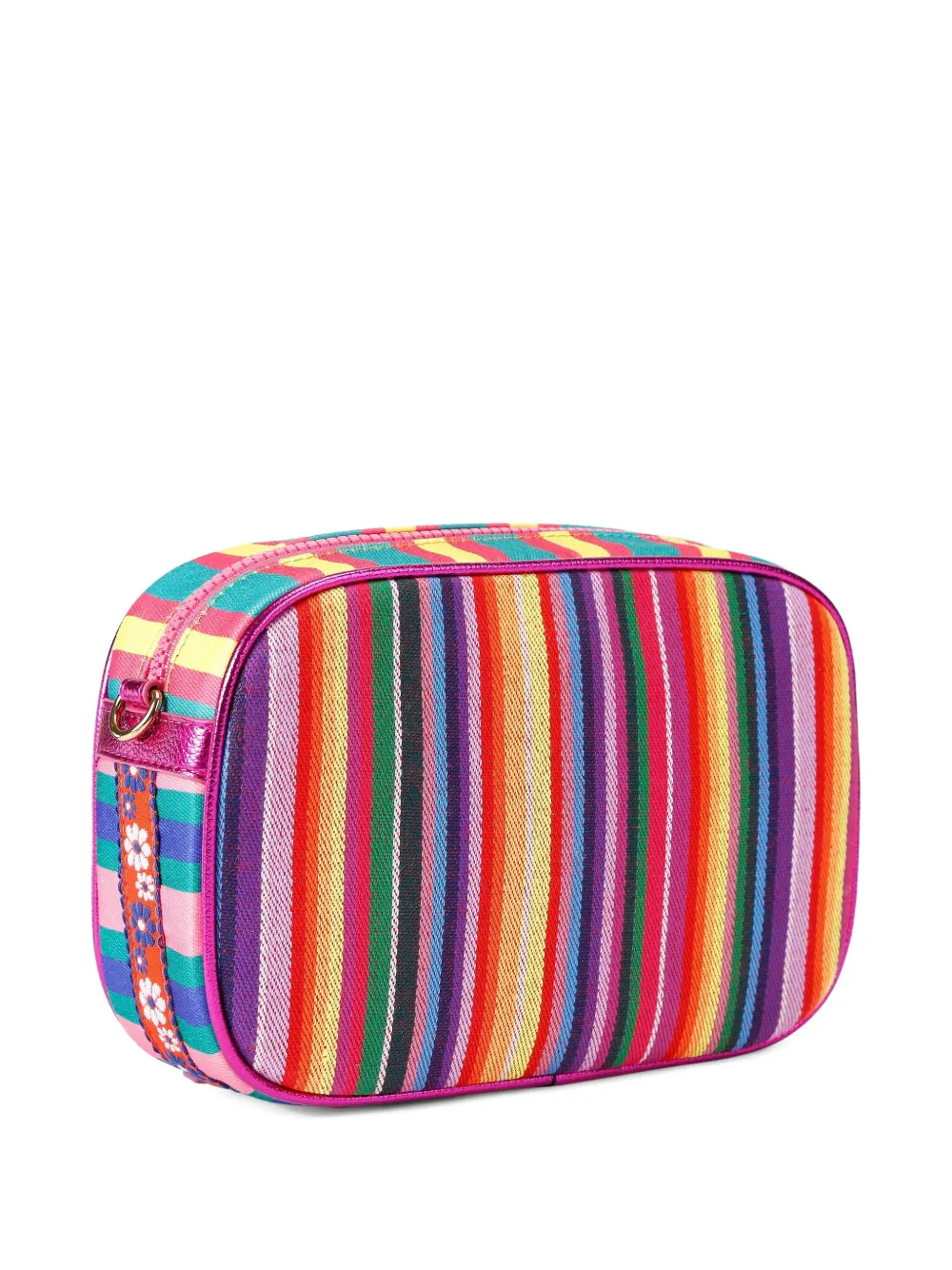 Kurt Geiger Striped Studded Cross Body Bag In Pink