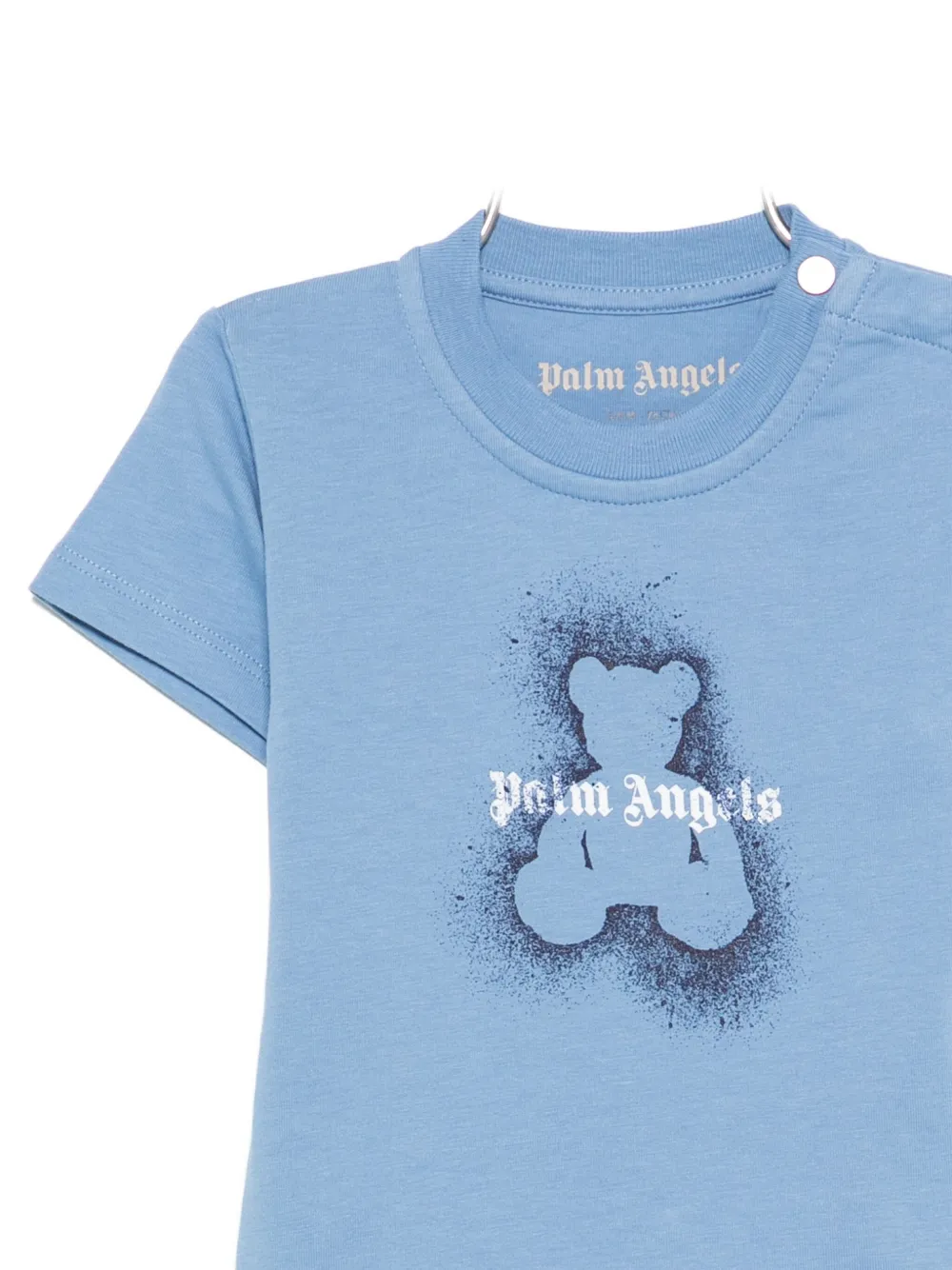 Palm Angels Kids logo t-shirt Blauw