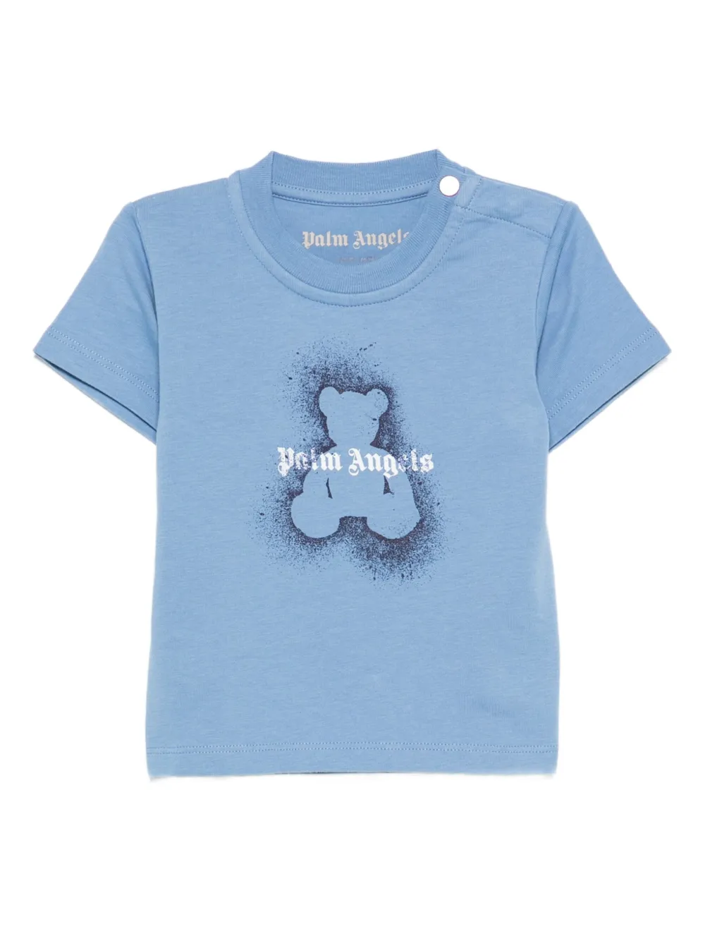 Palm Angels Kids logo t-shirt Blauw