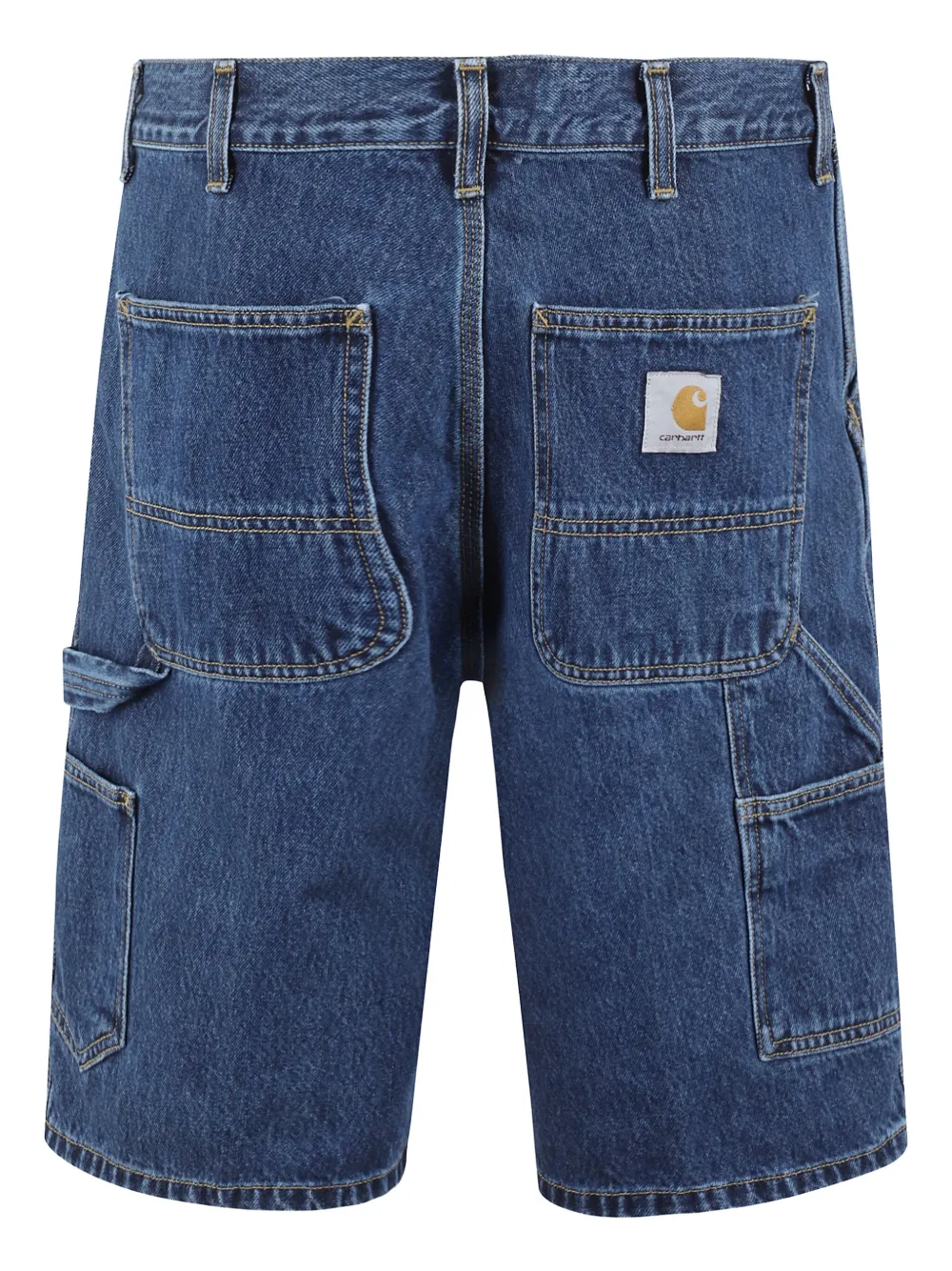 Carhartt WIP single knee denim shorts Blauw